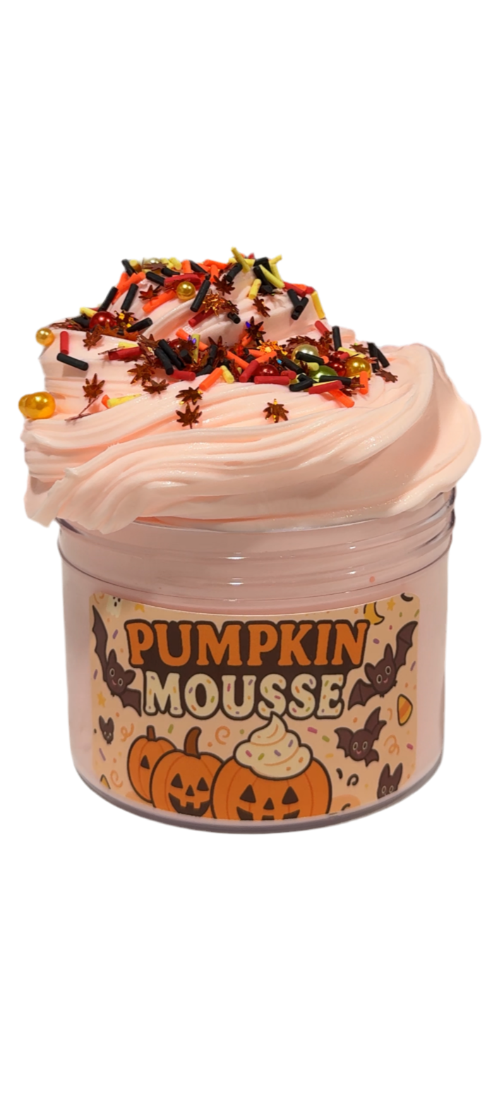 Pumpkin Mousse Halloween Butter Slime – Peachy Slime, Pumpkin Cheesecake Scent + Fall Sprinkle Mix