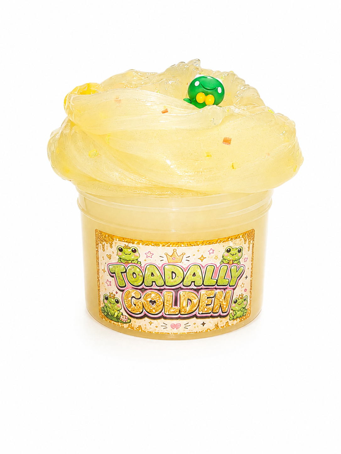 🐸✨ Toadally Golden | Clear Slime