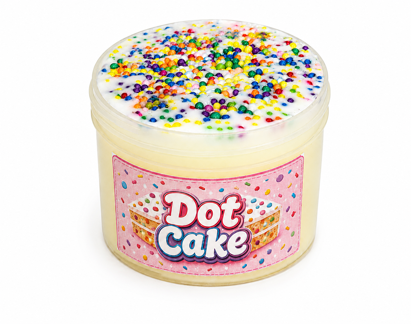 Dot Cake | Frosted Cake Butter Slime
