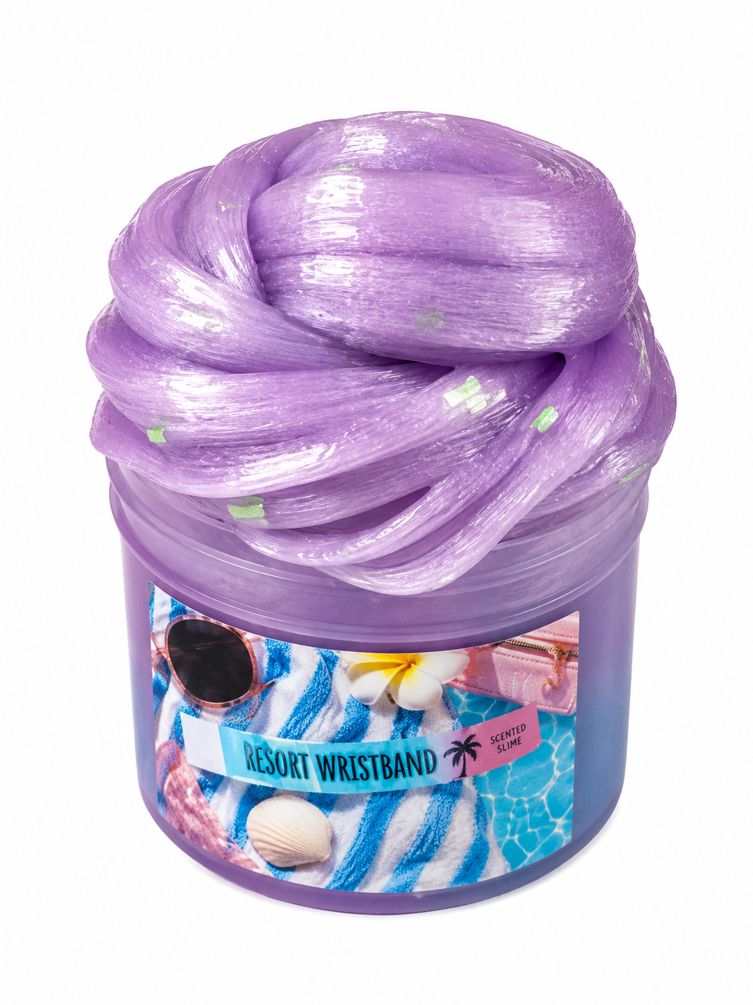 Resort Wristband | Clear Slime | Blue Hawaiian