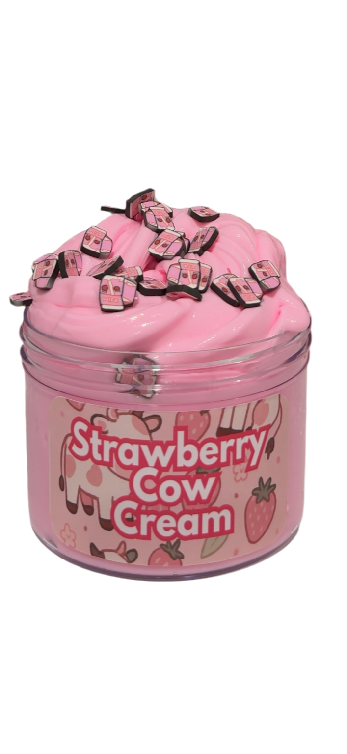 Strawberry Cow Cream Butter Slime