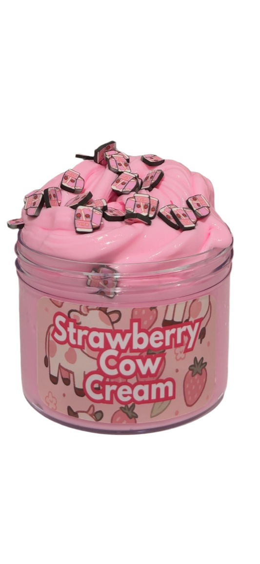 Strawberry Cow Cream Butter Slime
