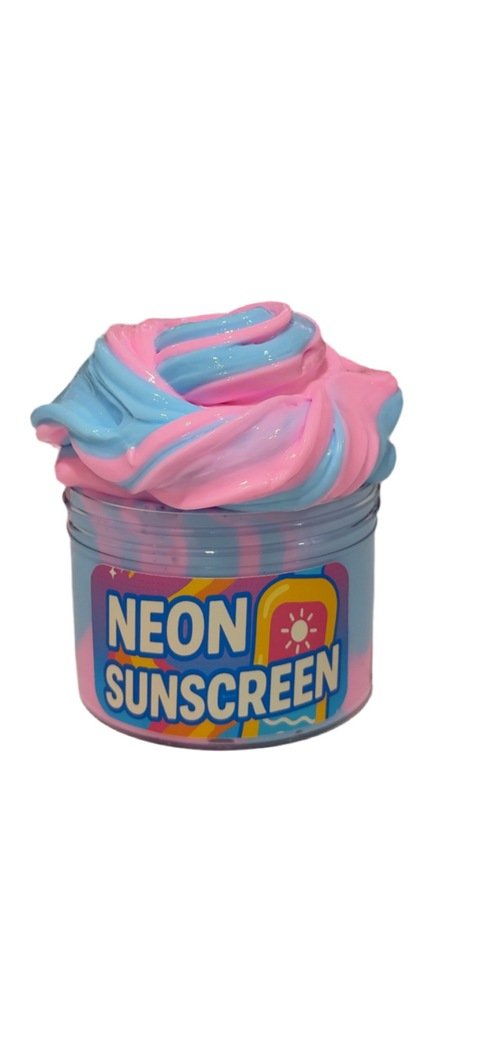 Neon Sunscreen Thick + Glossy Slime