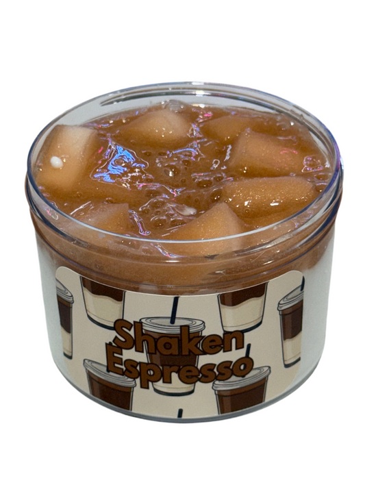 Shaken Espresso - Layered Slime (Thick & Glossy + Clear + Add-ins)