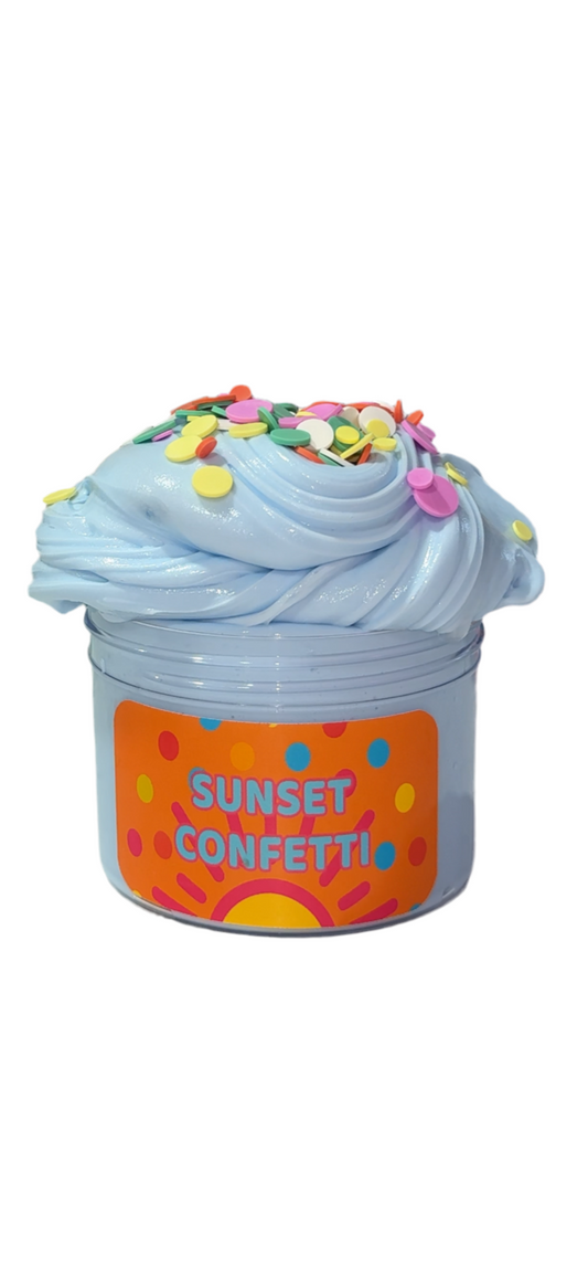 Sunset Confetti Butter Slime