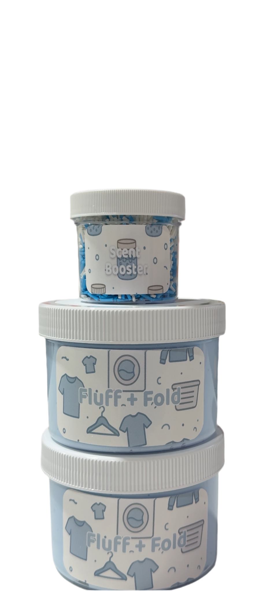 Fluff & Fold - Butter Slime - Fresh Linen Scent with scent booster sprinkles