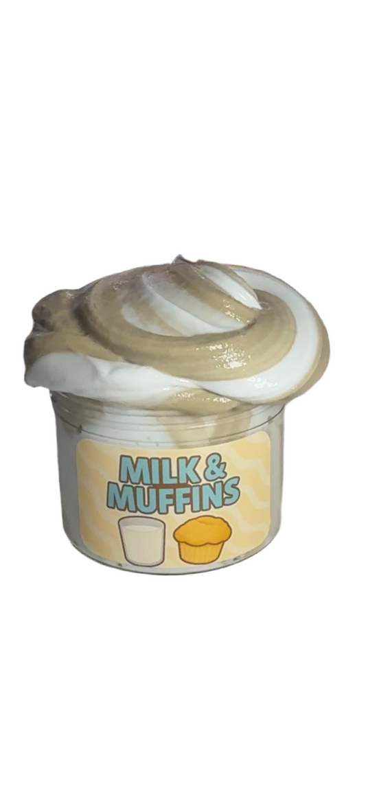 Milk & Muffins Slime – Thick & Glossy – Bakery Scent