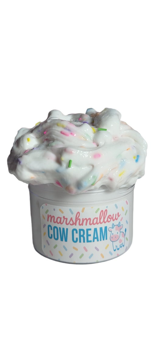 Marshmallow Cow Cream Thick & Glossy Bubble Slime