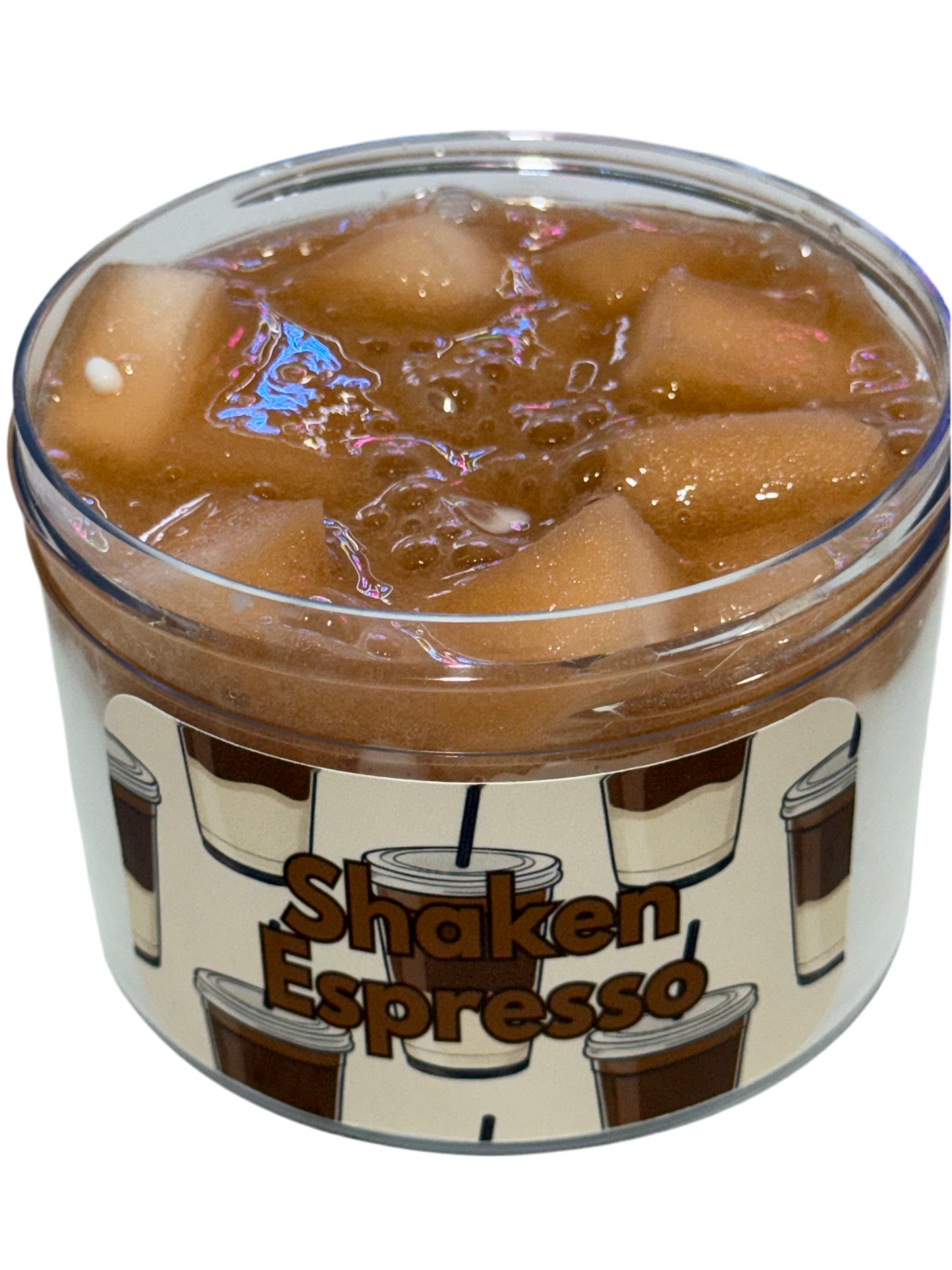 Shaken Espresso - Layered Slime (Thick & Glossy + Clear + Add-ins)