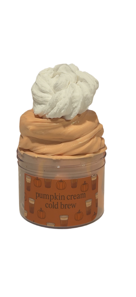 Pumpkin Cream Cold Brew DIY Slime (Butter + Thick Glossy, Pumpkin Cream Scent)