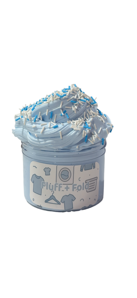 Fluff & Fold - Butter Slime - Fresh Linen Scent with scent booster sprinkles