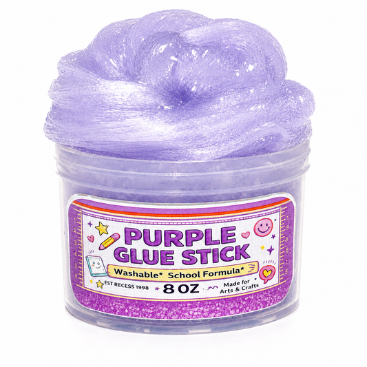 Purple Glue Stick | Clear Slime