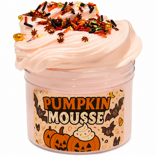 Pumpkin Mousse Slime | Fall Butter Slime with Colorful Sprinkles