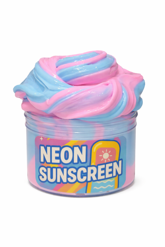 Neon Sunscreen Thick + Glossy Slime
