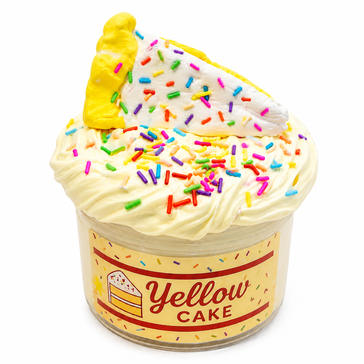 Yellow Cake Batter Slime | Butter DIY | 8 oz