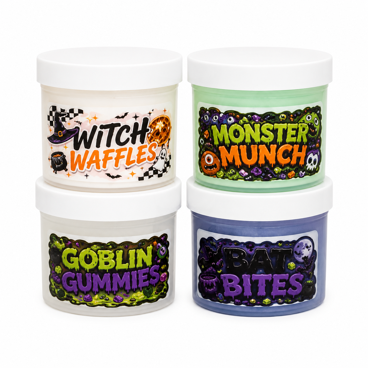 Summerween Slime Collection | Limited Edition 4-Pack (6 oz Each)