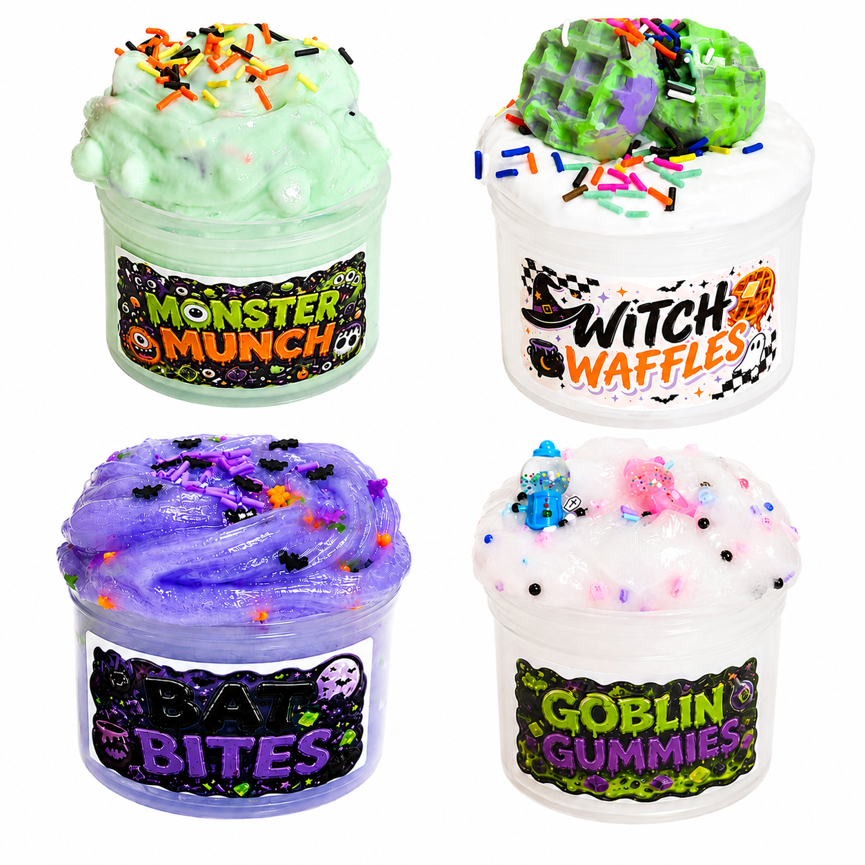 Summerween Slime Collection | Limited Edition 4-Pack (6 oz Each)