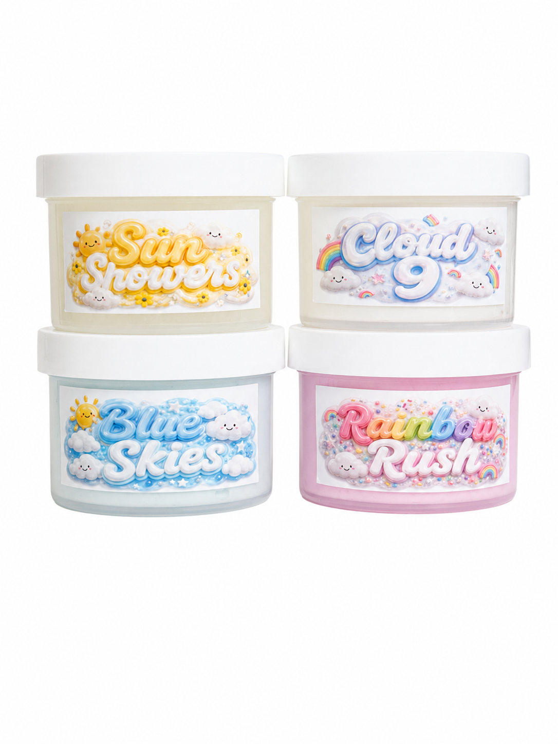 Sky High Slime Collection | Limited Edition 4-Pack (6 oz Each)