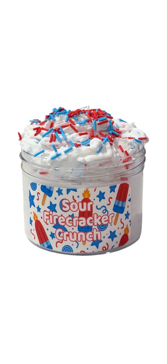 Sour Firecracker Crunch – Butter Slime, Blue Raspberry Candy Scent