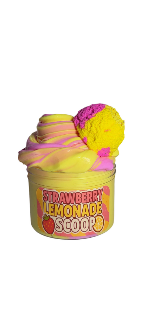 Strawberry Lemonade Scoop Butter Slime – DIY Clay Ice Cream Scoop