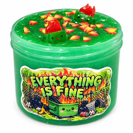 Everything Is Fine | Clear Slime | BonFire Scent