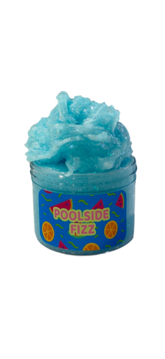 Poolside Fizz Clear Crunchy Slime