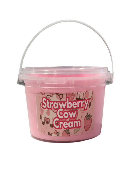 Big Slime Energy Strawberry Cow Cream (16oz Butter Slime – Certified Big Slime Energy)