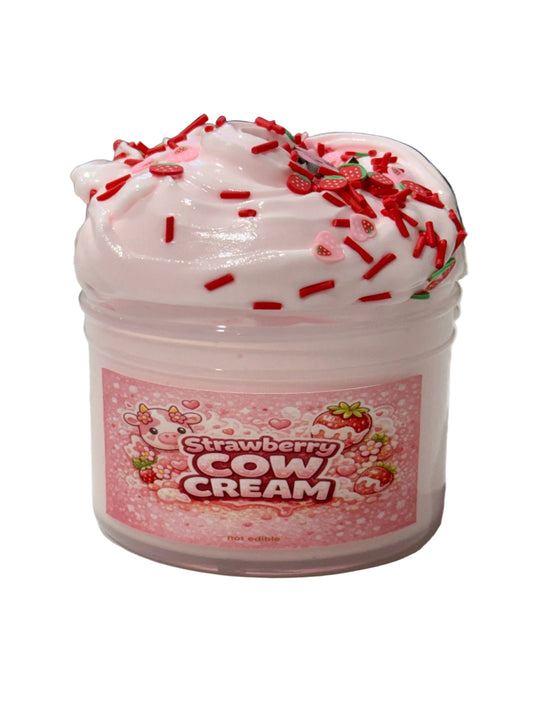 Strawberry Cow Cream | Butter Slime | Strawberries & Cream Scent