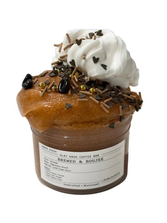 Brewed & Boujee | Clear Slime | Coffeehouse Blend