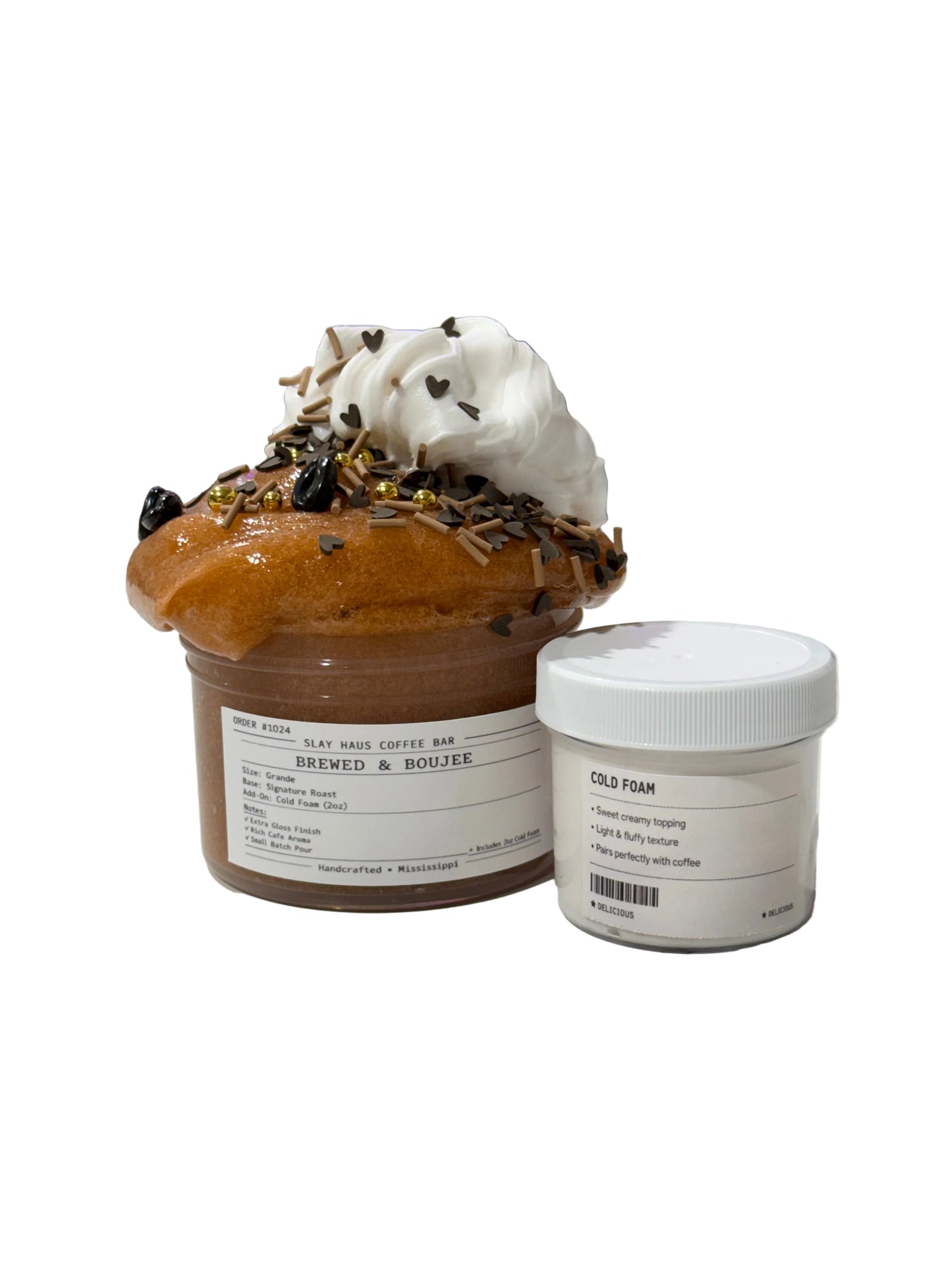 Brewed & Boujee | Clear Slime | Coffeehouse Blend