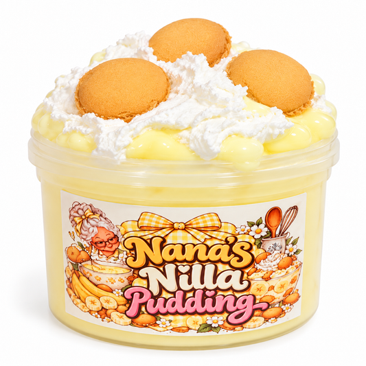 Nana’s Nilla Pudding | DIY Clay Slime | Thick & Glossy